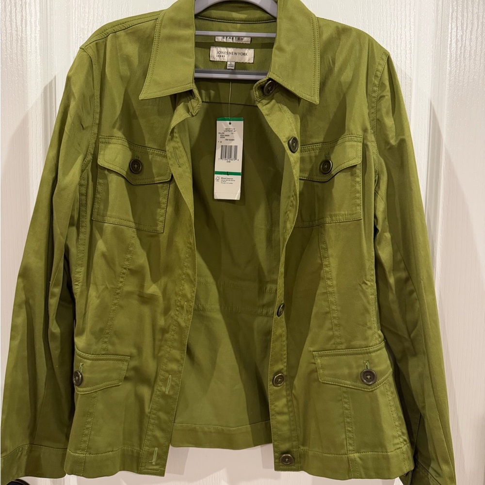 Jones New York Utility Jacket in Olive
